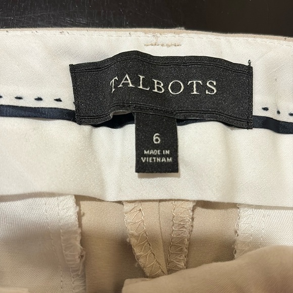 Talbots Newport Chino Tan Pant Size 6 - Picture 4 of 9